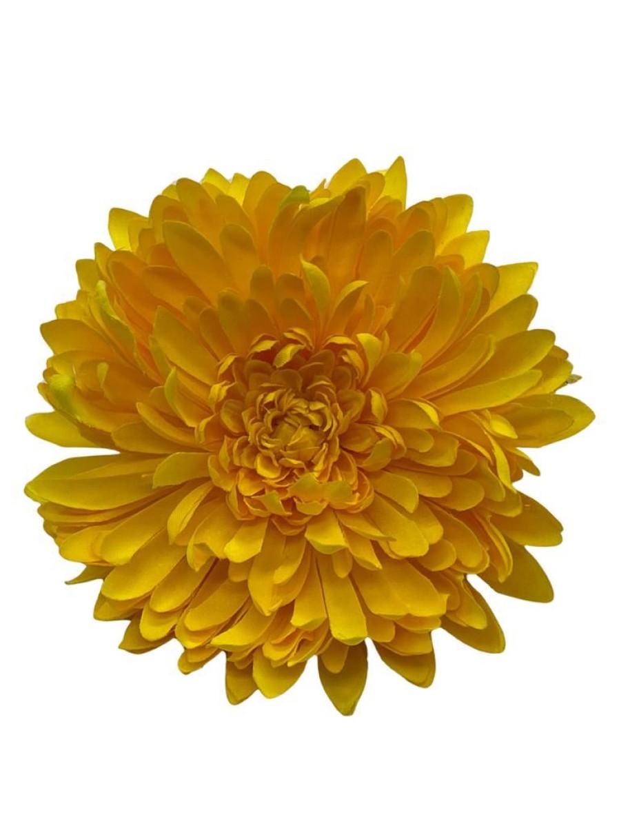 That Shop Large Chrysanthemum Hair Flower - Yellow | Hair Accessories