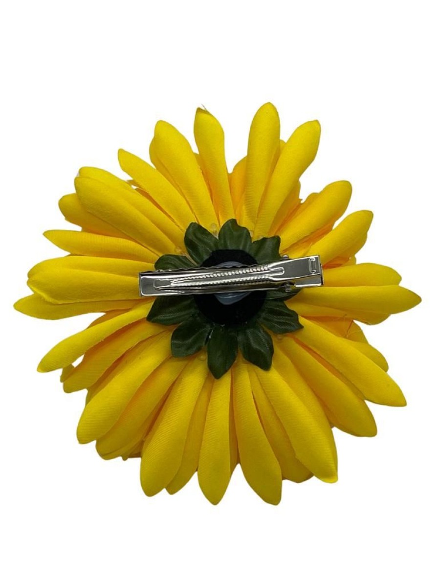 That Shop Large Chrysanthemum Hair Flower - Yellow | Hair Accessories