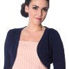 Banned Retro Hudson Bolero - Navy | Cardigans