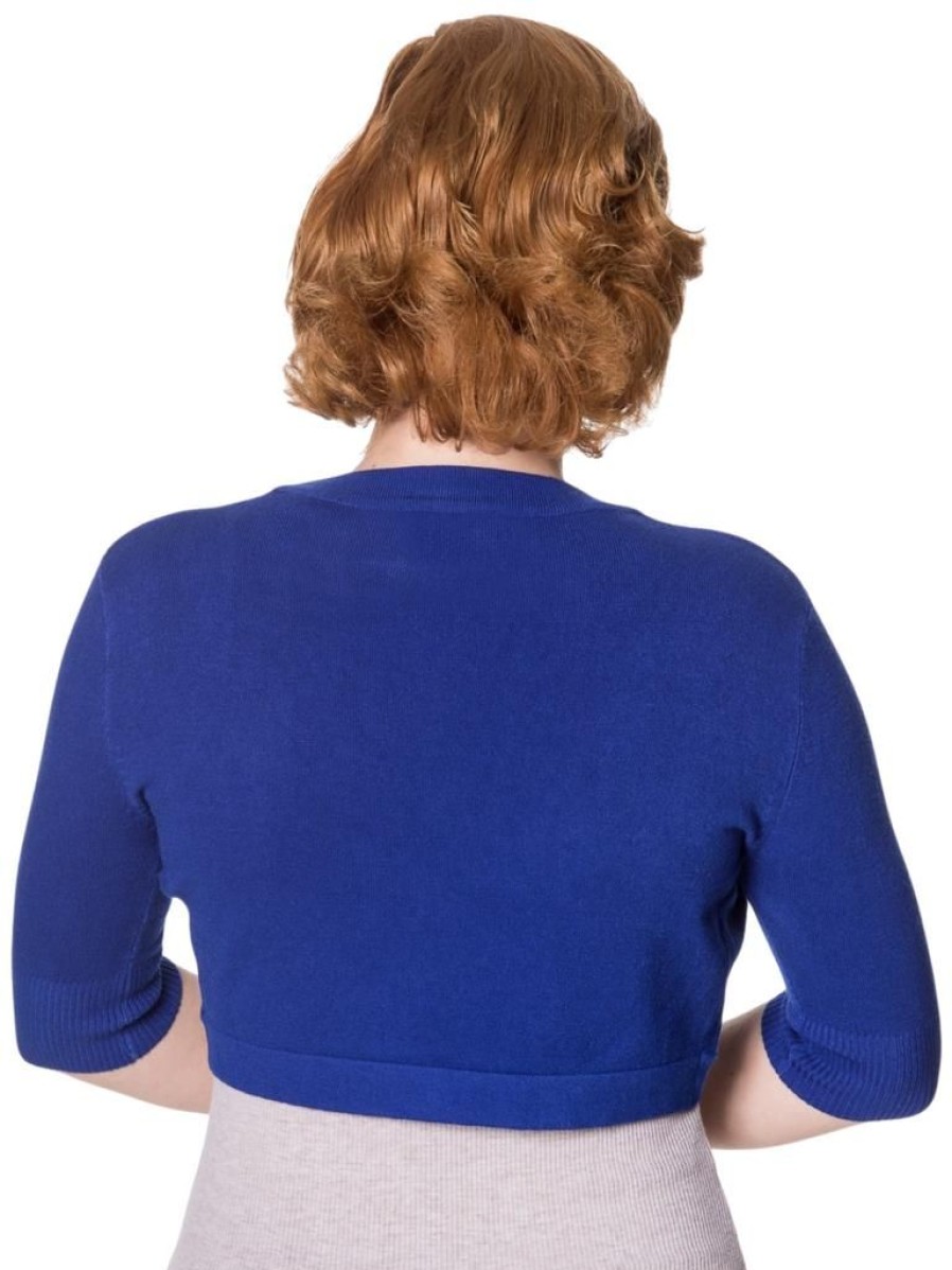 Banned Retro Hudson Bolero - Royal Blue | Tops & Blouses