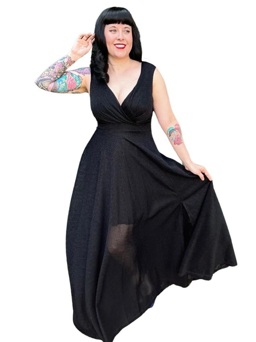 Caroline Morgan Nova Maxi - Black | Dresses