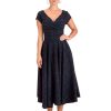 The Pretty Dress Company Hourglass Swing - Navy Tartan | Dresses