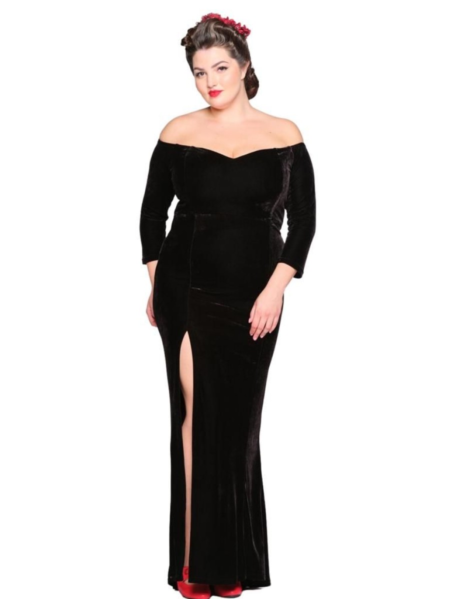 Collectif Anjelica Gown - Black | Dresses