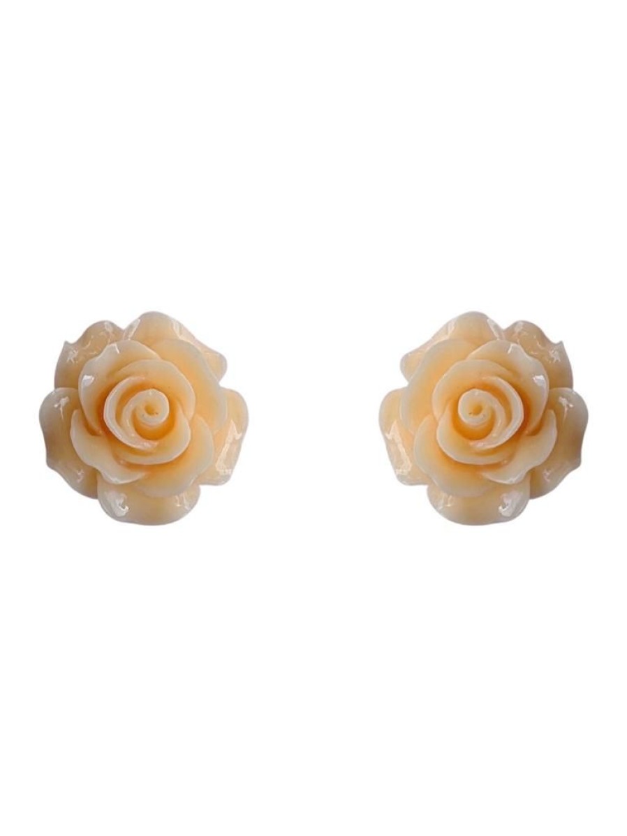 Emmi Helen Co. Rose Studs - Buttermilk | Earrings