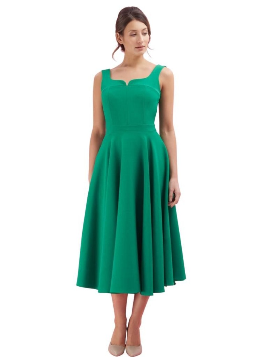 The Pretty Dress Company Lola Midi - Emerald | Dresses