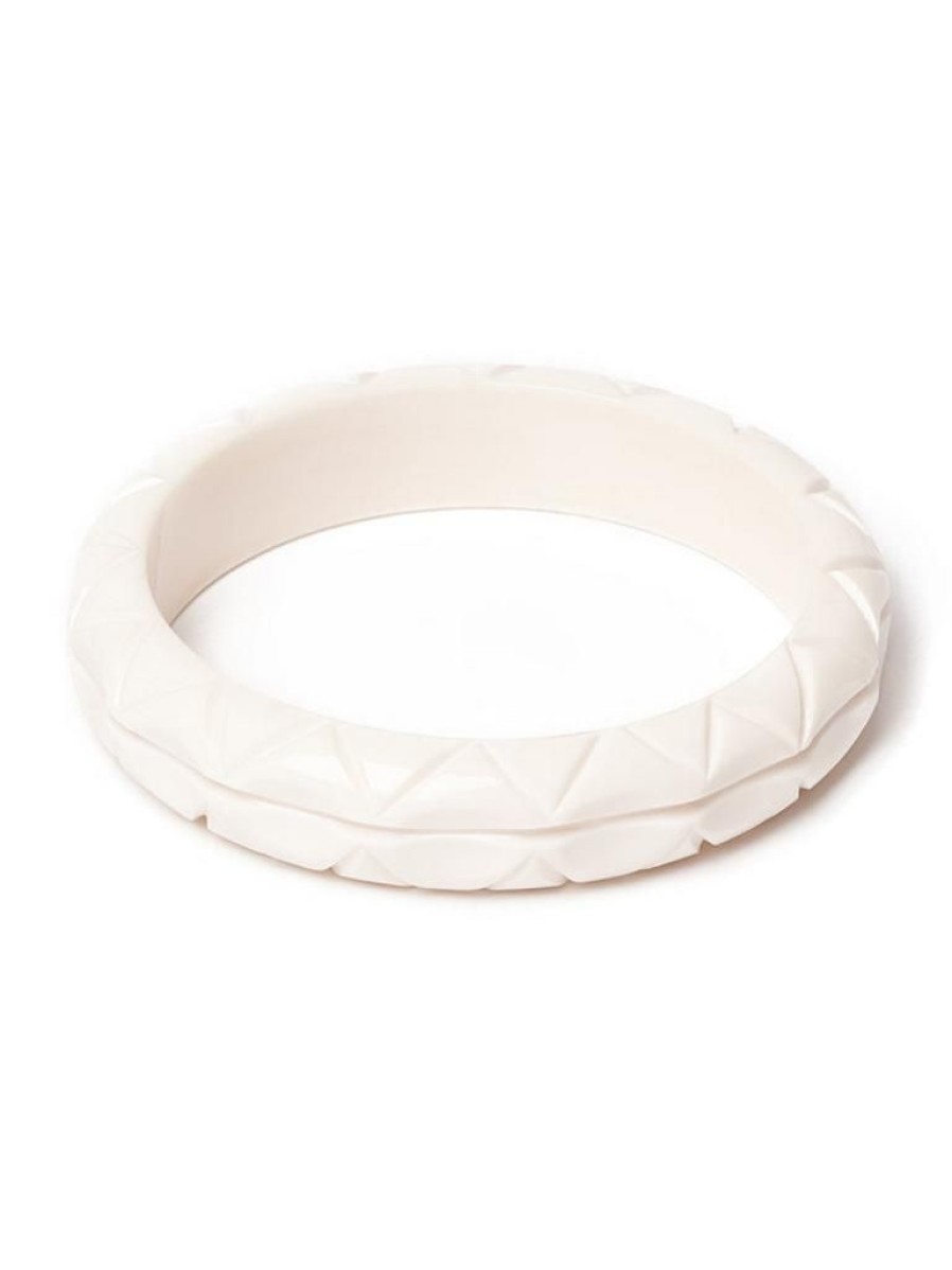 Splendette Midi Salty Heavy Carve Bangle | Jewellery