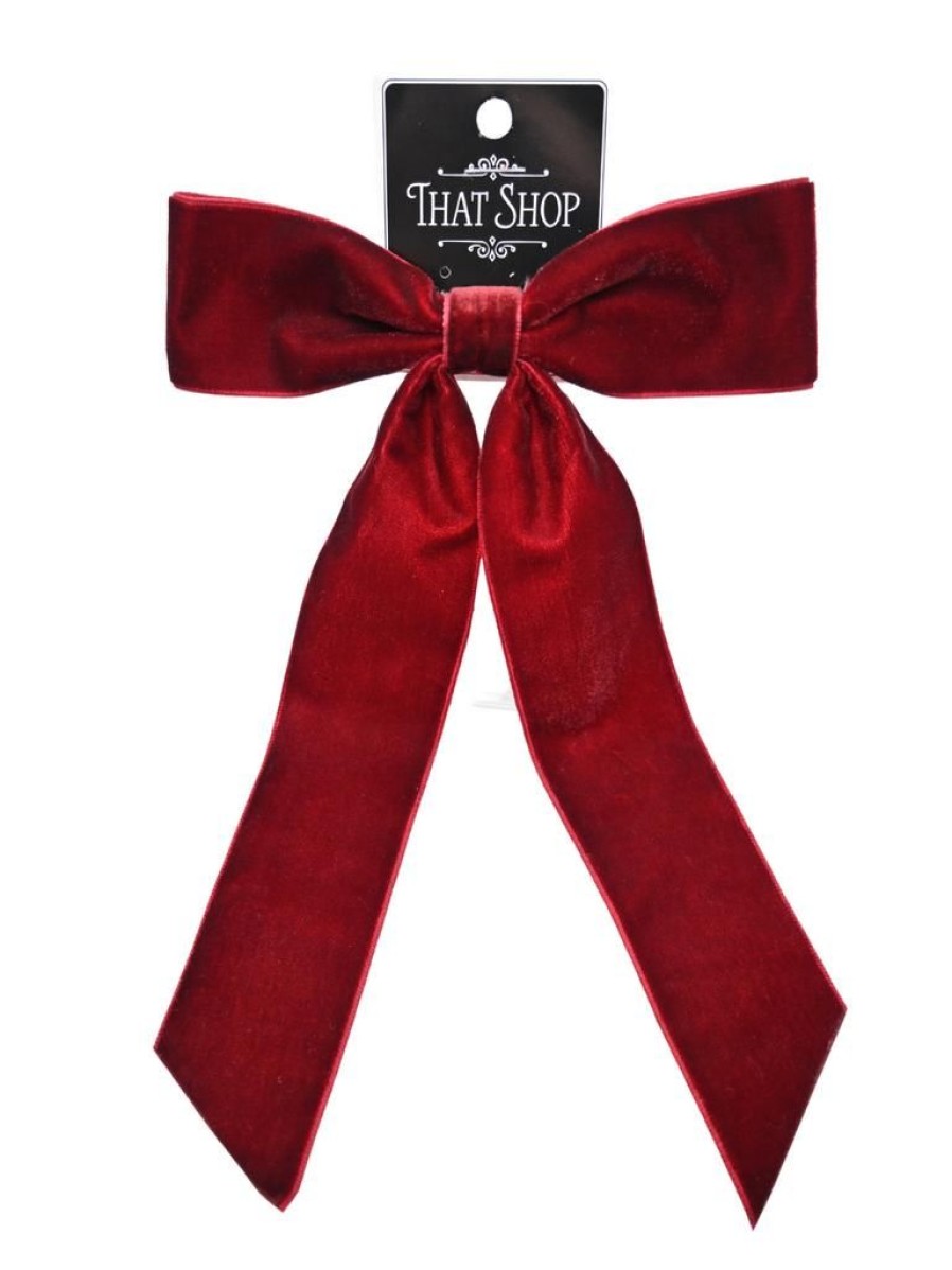 That Shop Harriet Bow Barrette - Ruby | Hair Accessories