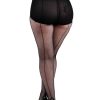 Pamela Mann Fishnet Seamed Tights - Blk/Blk | Hosiery