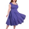 Collectif Dolores Doll - Purple Polkadot | Dresses