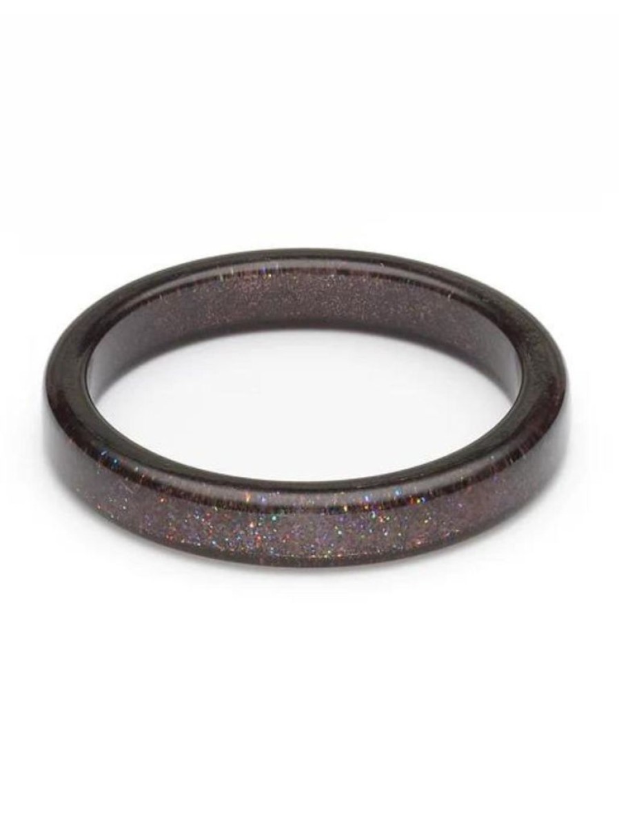 Splendette Gunmetal Glitter Bangle - Duchess | Jewellery