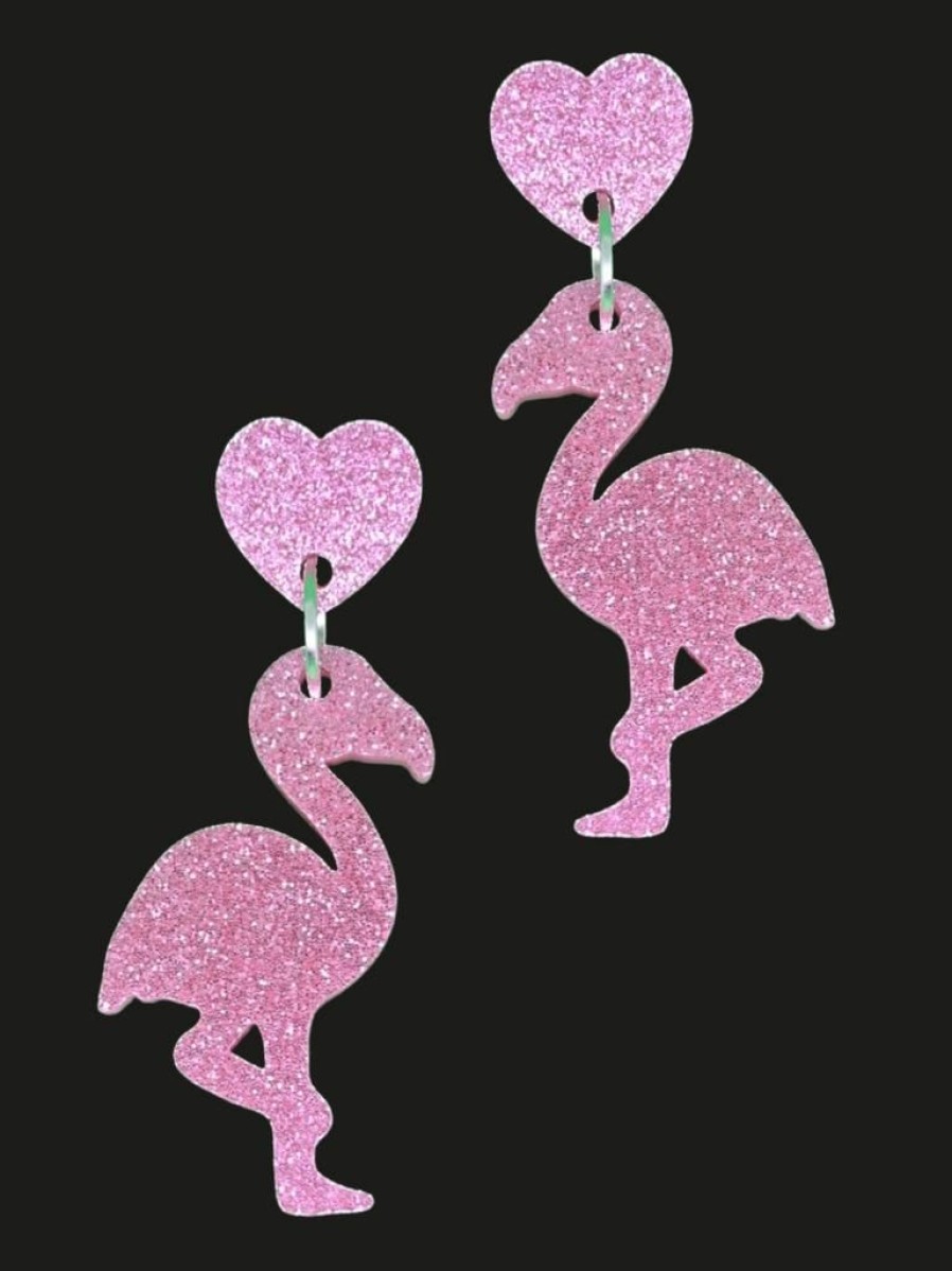 Emmi Helen Co. Flamingo Love Drop Earrings | Earrings