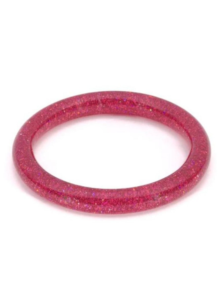 Splendette Narrow Peony Glitter Bangle - Duchess | Bangles