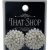 That Shop Wired Bead Cluster Earrings - White | Earrings