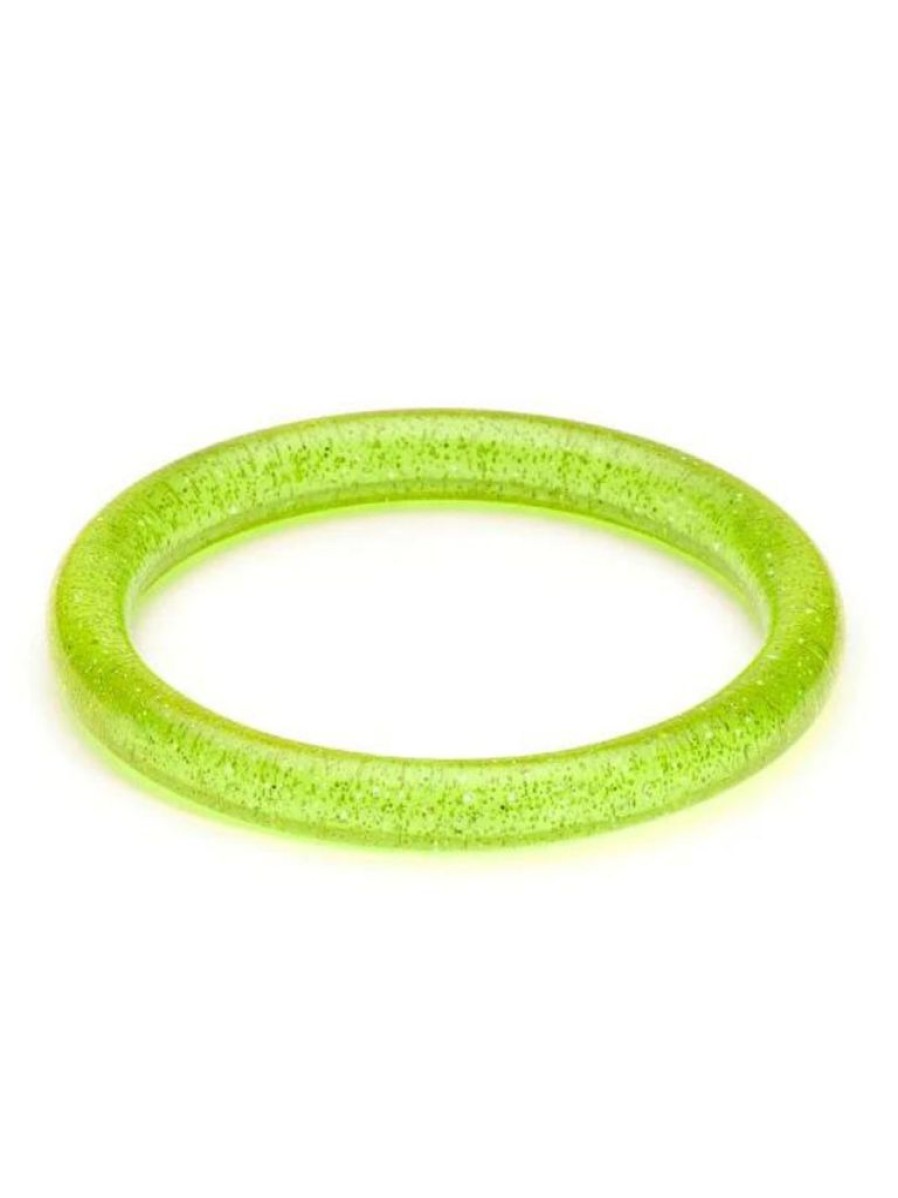 Splendette Narrow Lime Glitter Bangle - Duchess | Bangles