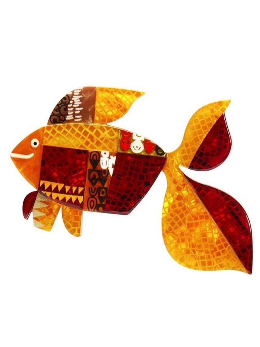 Erstwilder A Goldfish Named Silence Brooch | Brooches