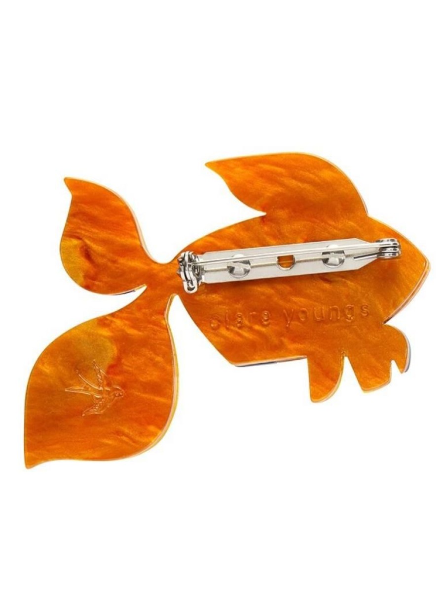 Erstwilder A Goldfish Named Silence Brooch | Brooches