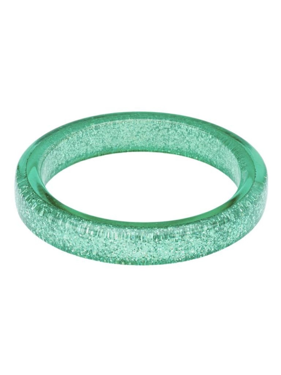 Splendette Green Lagoon Glitter Bangle | Jewellery