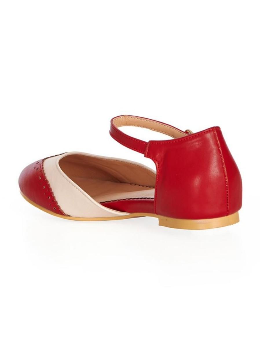 Banned Dapper Flats - Red | Shoes