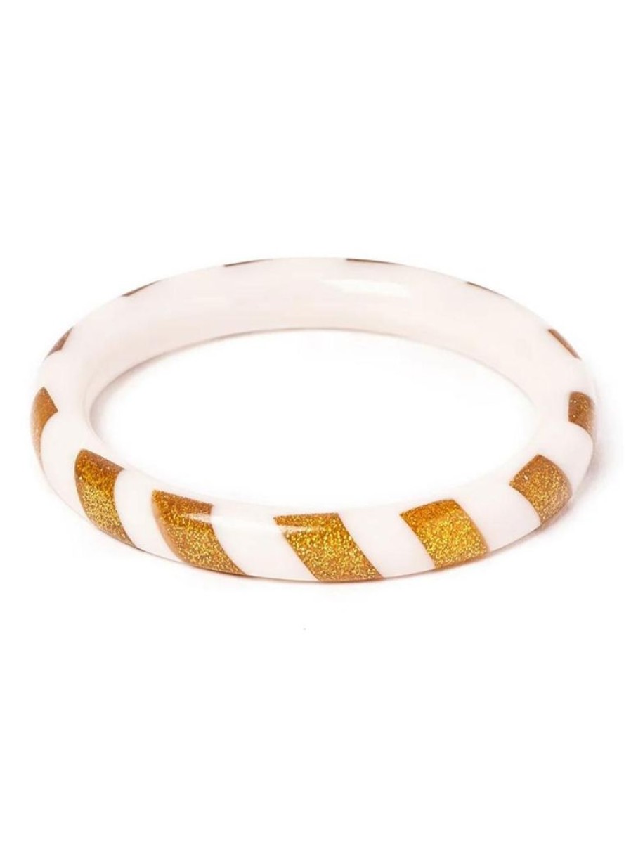 Splendette Narrow Bells Candy Stripe Bangle | Jewellery