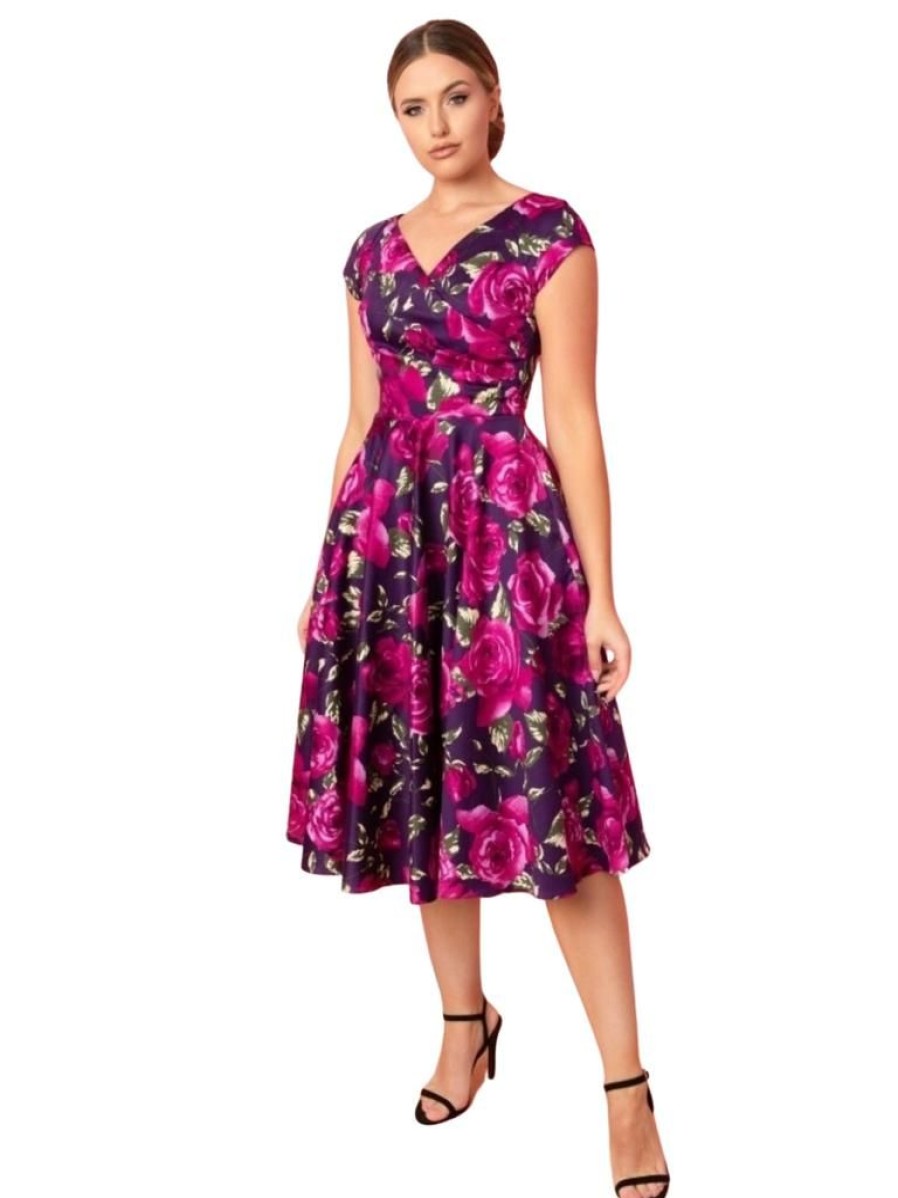 The Pretty Dress Company Hourglass Swing - Berry Sorrento | Dresses