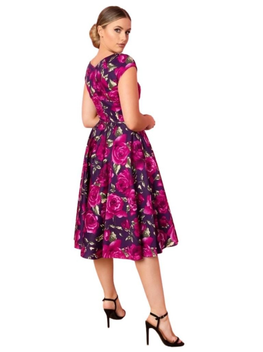 The Pretty Dress Company Hourglass Swing - Berry Sorrento | Dresses