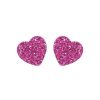 Emmi Helen Co. Sweetheart Studs - Pink Glitter | Earrings