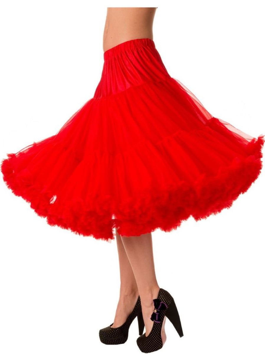 Banned Retro Lifeforms Petticoat - Red | Petticoats