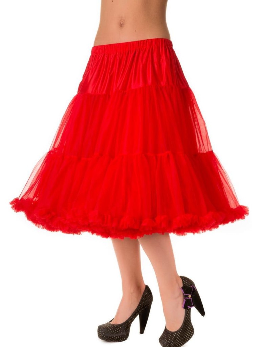 Banned Retro Lifeforms Petticoat - Red | Petticoats