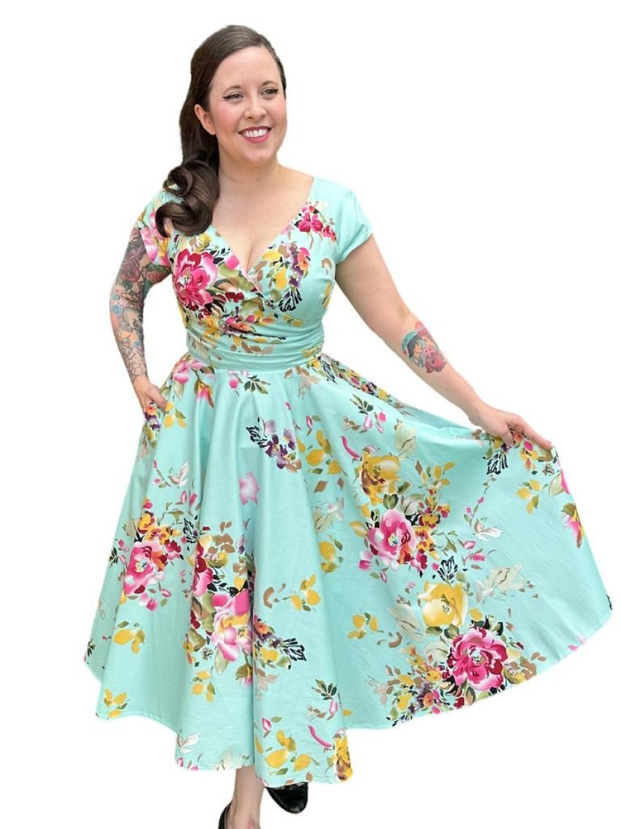 The Pretty Dress Company Hourglass Swing - Mint Seville | Dresses