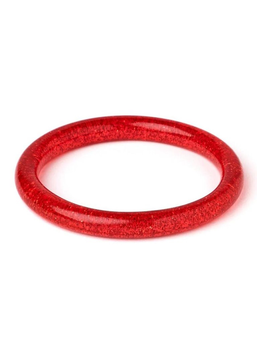 Splendette Narrow Red Glitter Bangle - Duchess | Jewellery