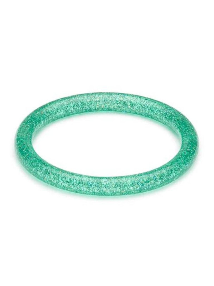 Splendette Narrow Green Lagoon Glitter Bangle - Duchess | Bangles