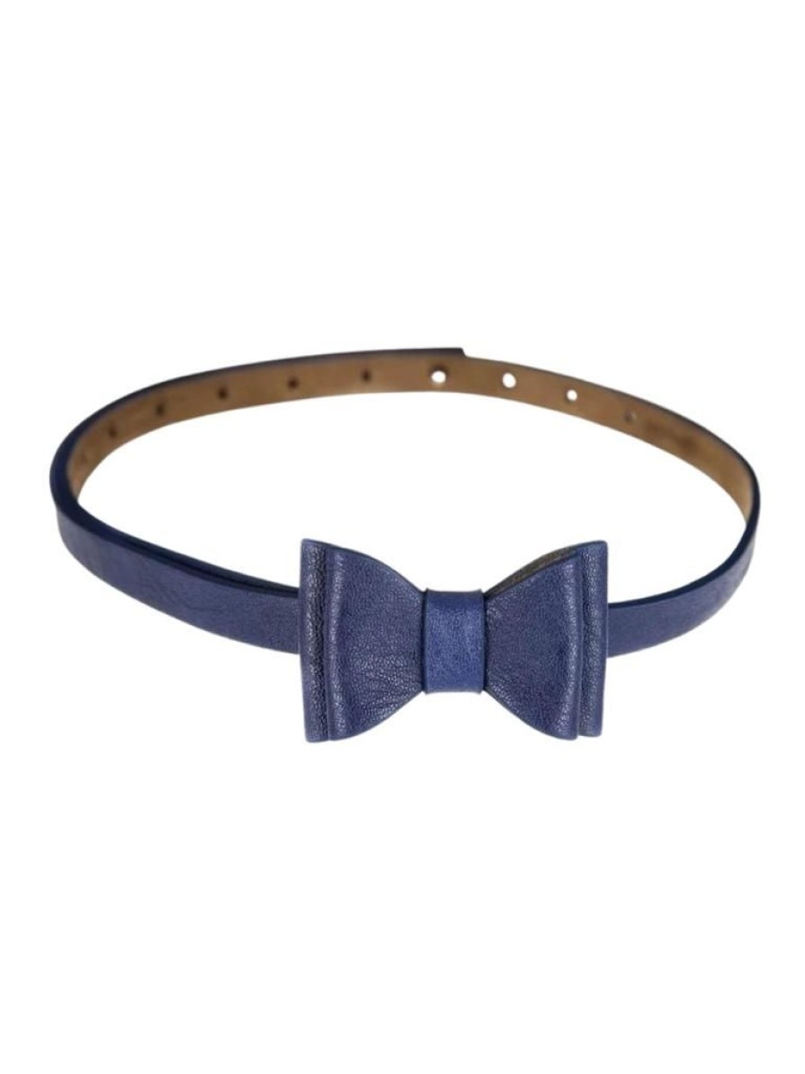 Tailor & Twirl Bow Belt - Navy | Belts