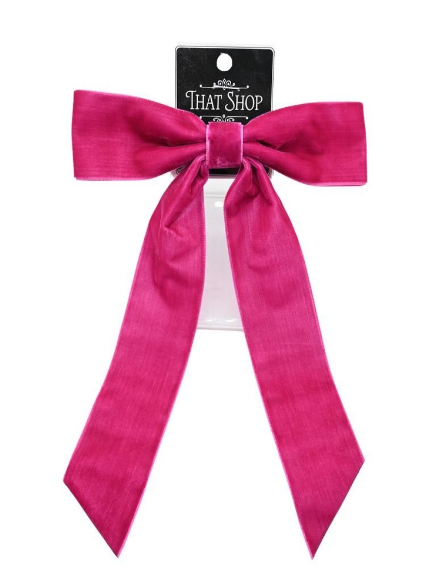 That Shop Harriet Bow Barrette - Hot Pink | Hair Accessories