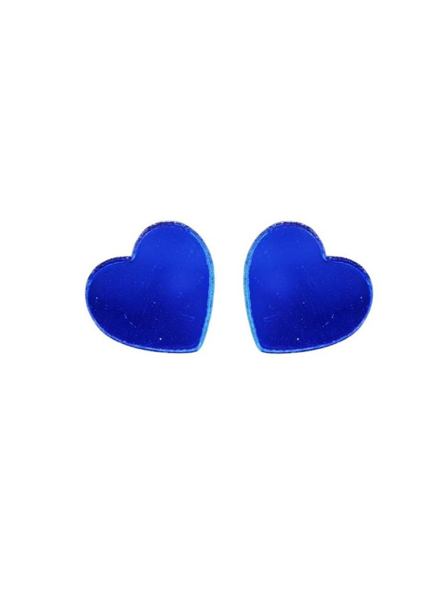 Emmi Helen Co. Sweetheart Studs - Blueberry | Earrings