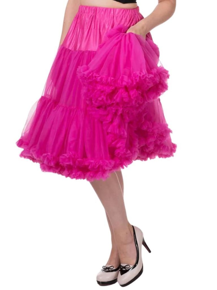 Banned Retro Lifeforms Petticoat - Hot Pink | Petticoats