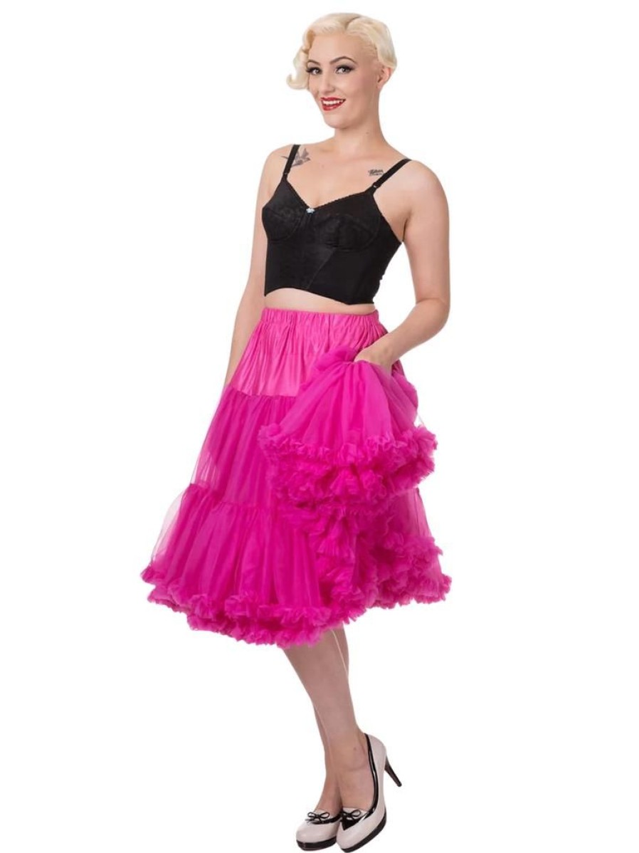 Banned Retro Lifeforms Petticoat - Hot Pink | Petticoats