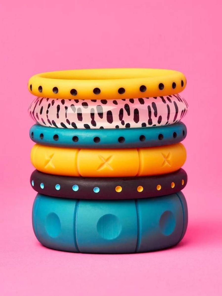 Splendette Wide Caribbean Matte Bangle | Jewellery