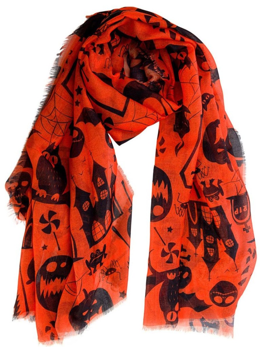 Banned Treat Neck Scarf - Orange | Hair Accessories