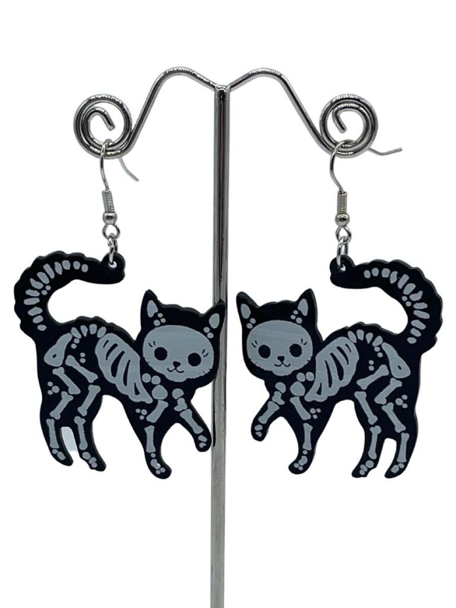 That Shop Skelecat Drop Earrings | Earrings