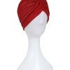 Collectif Raina Metallic Turban - Red | Hair Accessories