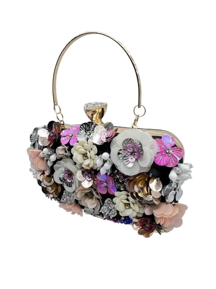 That Shop Flora Evening Bag - Black | Bags