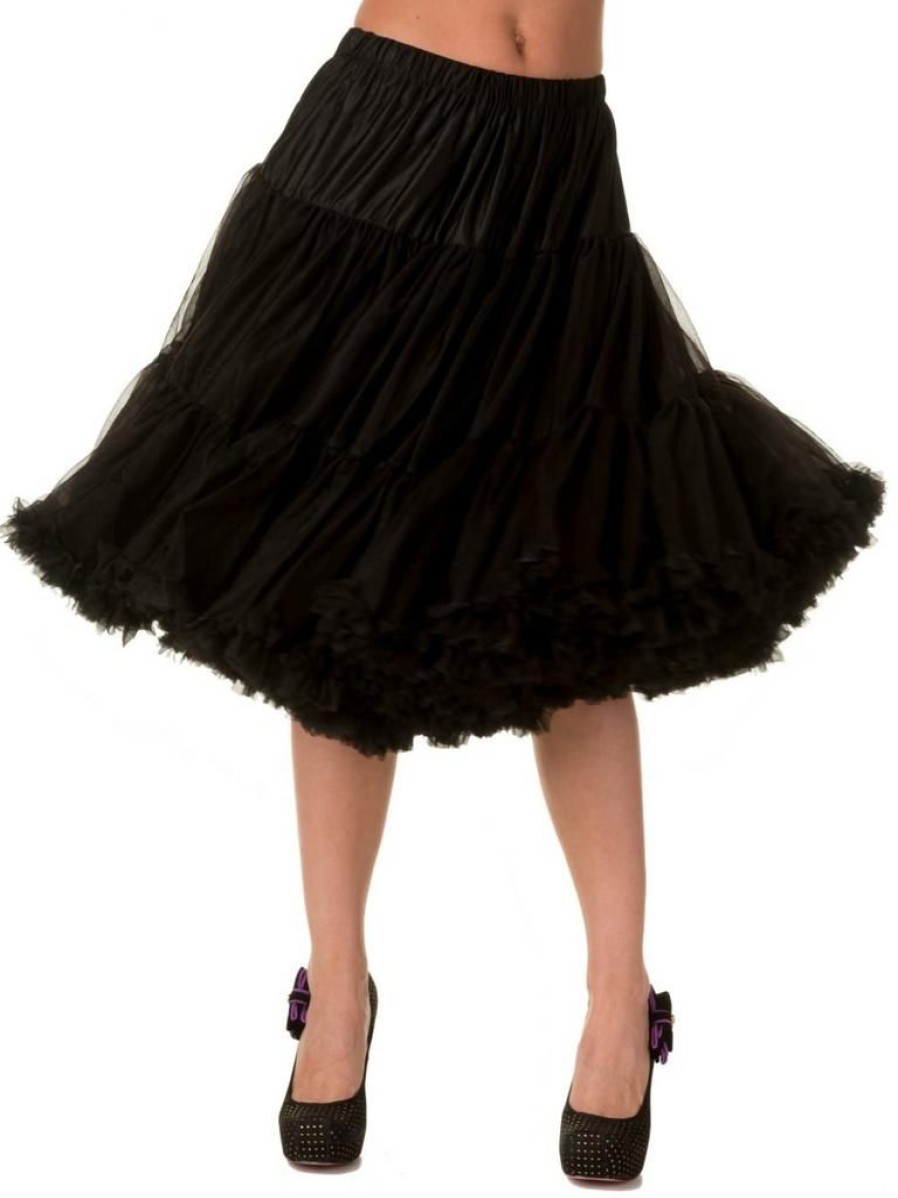 Banned Retro Lifeforms Petticoat - Black | Petticoats