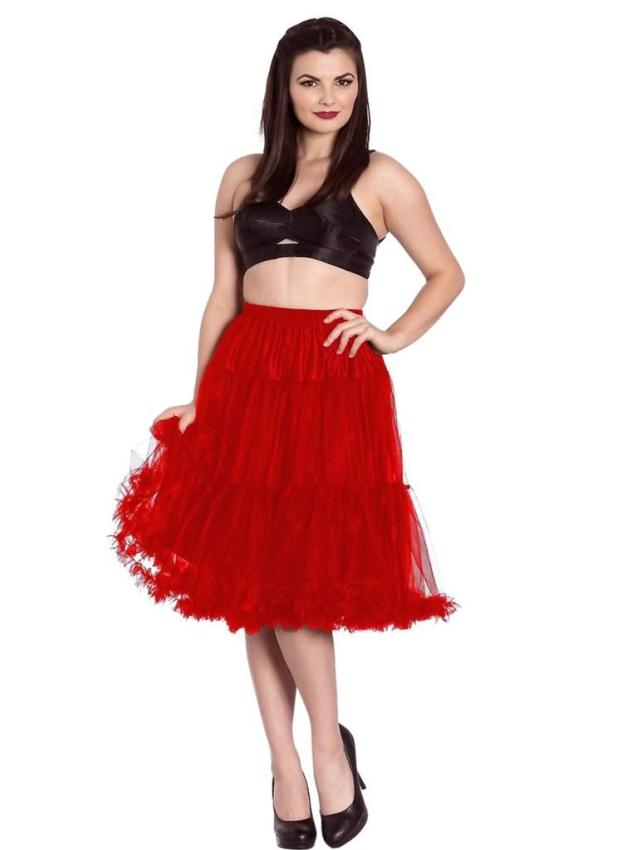 Hell Bunny Polly Petticoat - Red | Petticoats