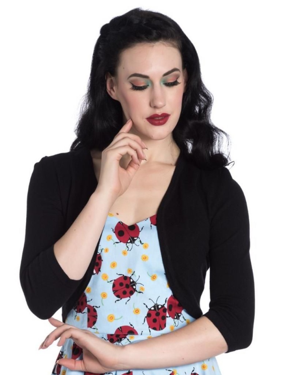 Hell Bunny Maggie Bolero - Black | Cardigans