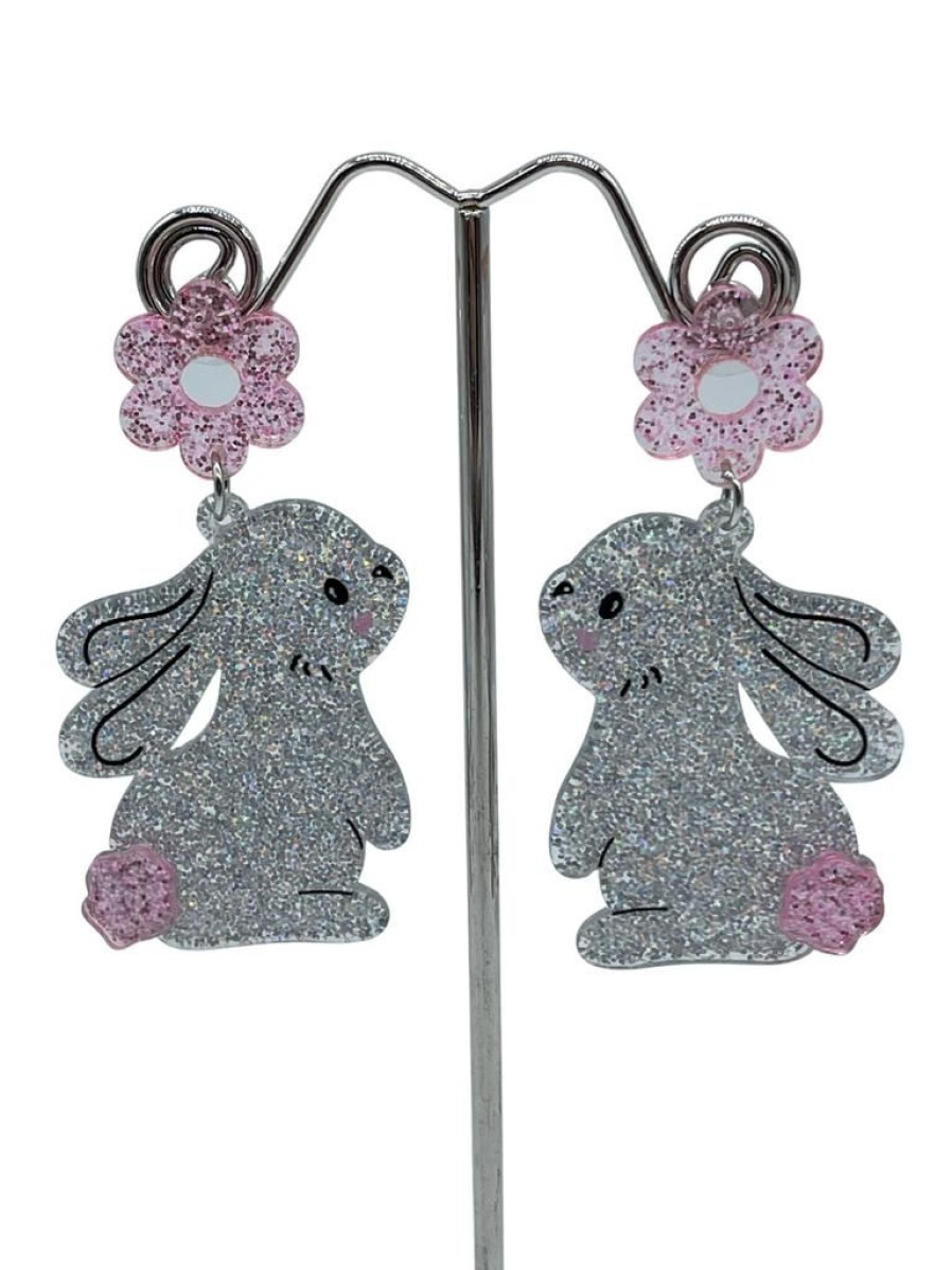 That Shop Glitter Bunny Earrings | Earrings