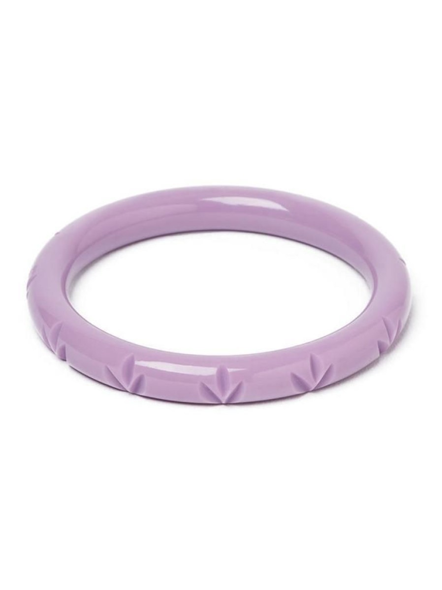 Splendette Narrow Heather Heavy Carve Bangle | Bangles