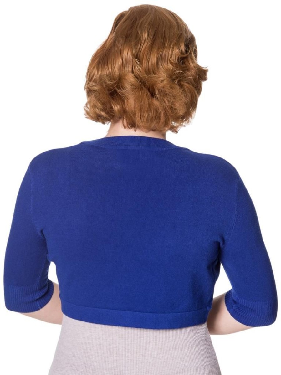 Banned Retro Hudson Bolero - Royal Blue | Cardigans