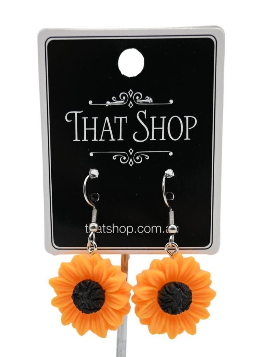 That Shop Sunflower Drop Earrings | Earrings