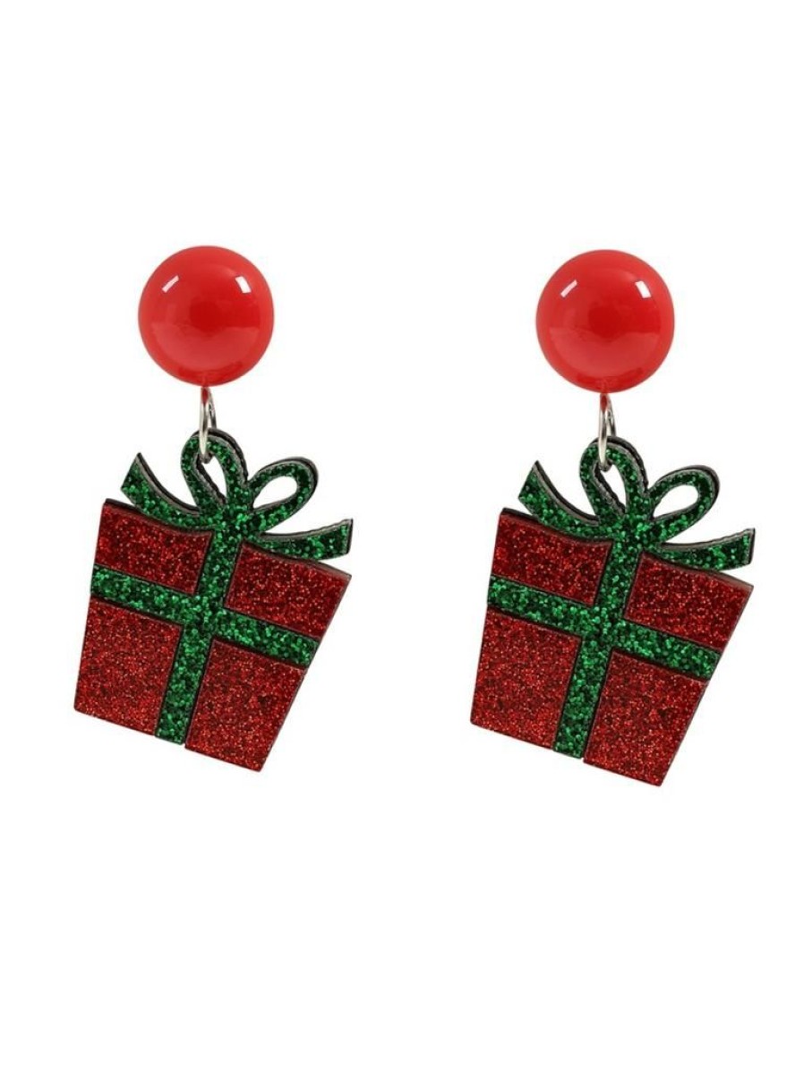 Collectif Christmas Present Earrings | Jewellery