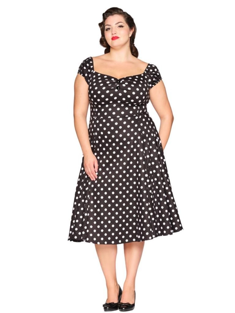 Collectif Dolores Doll - Black Polkadot | Dresses